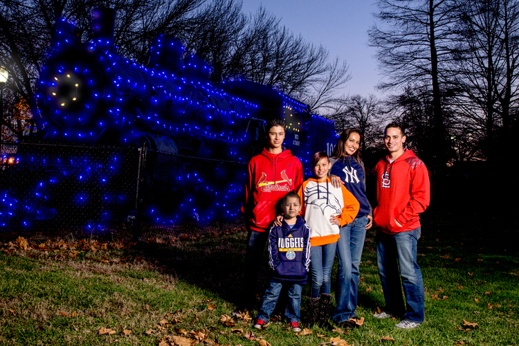 2015 family Christmas photo. Reece (16), Kayah (10), Bly (5)
