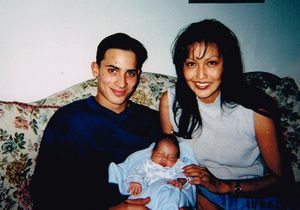 New parents with our first child, Reece