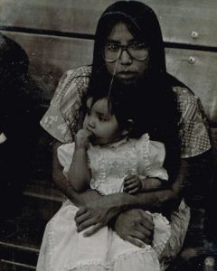 My young mother and myself at age 1
