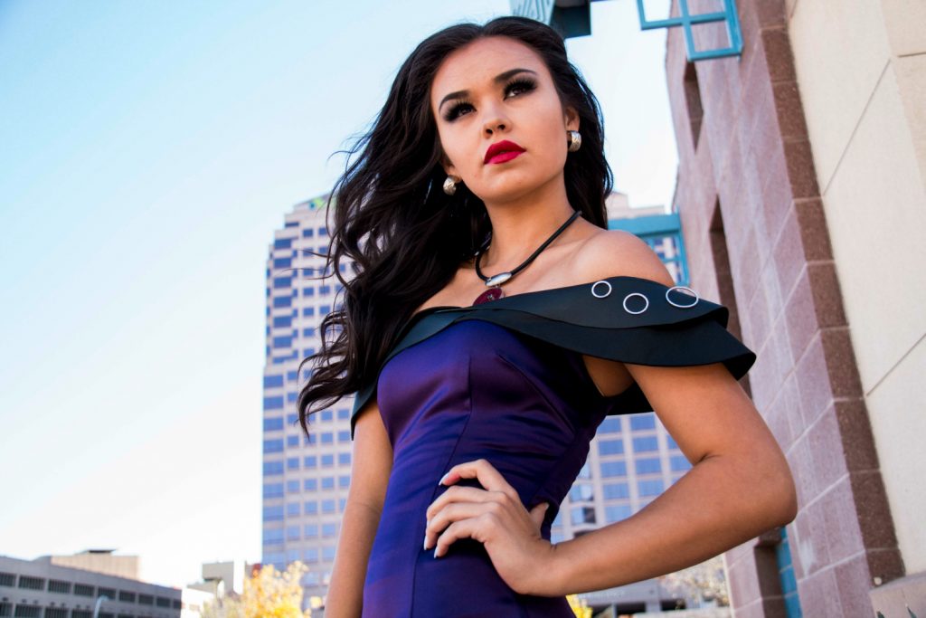 Sapphire wearing ACONAV by Loren Aragon. / Courtesy: J. Morgan Edwards