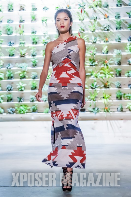 Jones modeling at the 4th annual Native Fashion in the City. Photo: Xposer Magazine