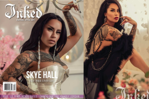 Skye Hall on the cover of Inked Magazine