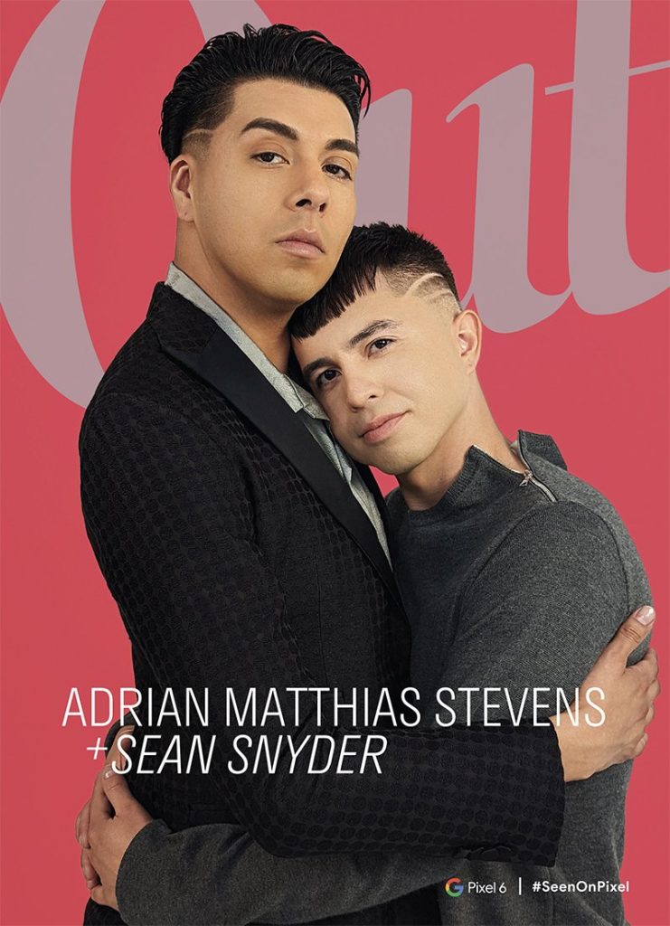 Sean Snyder and Adrian Stevens for Out Magazine