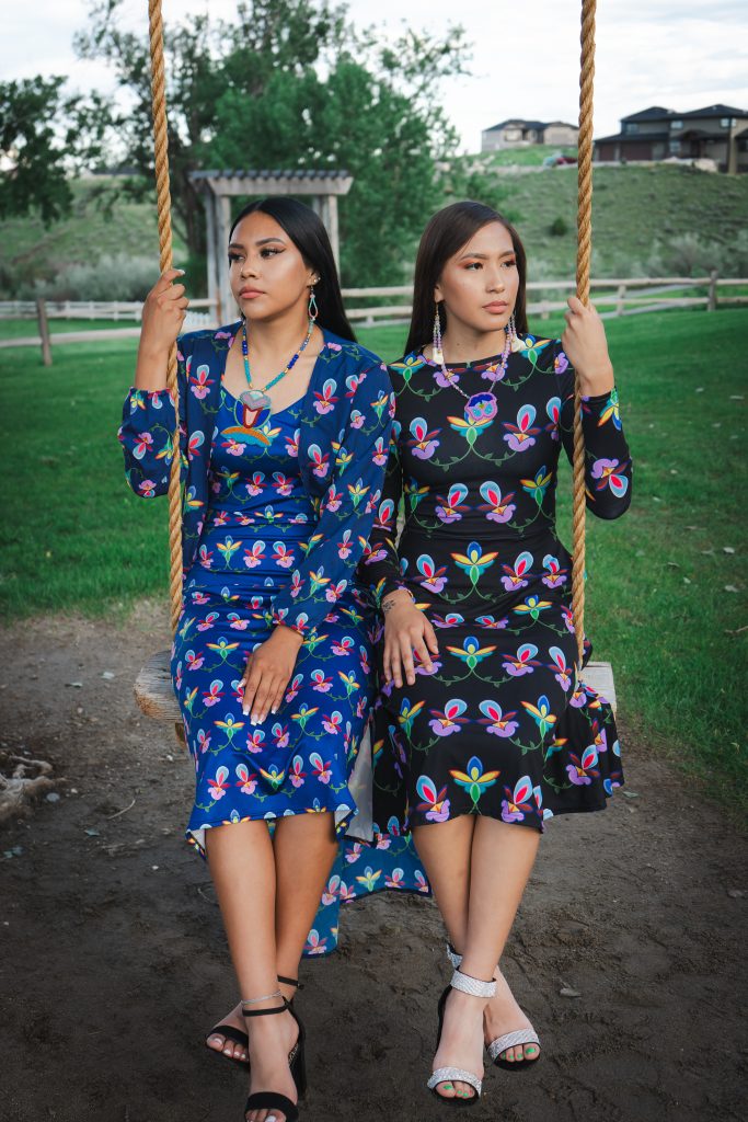 Models: Starry Roundface and Carlei Plainfeather (photo by Valley of the Chiefs Productions)