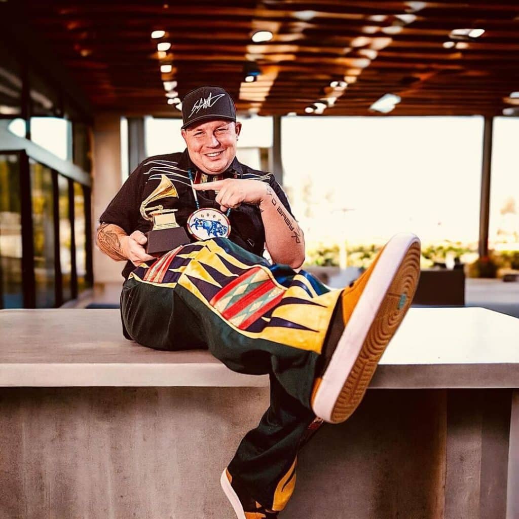 Joe Pekara with his forth Grammy